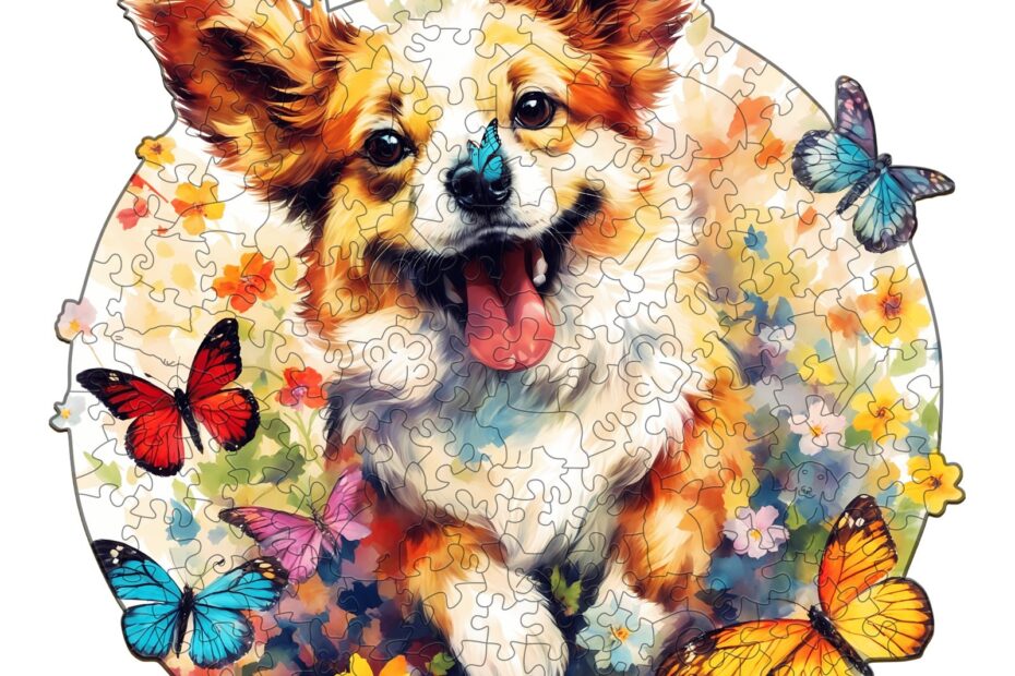 Puzzle de madera-Cachorro adorable 663a1a5c4adc0