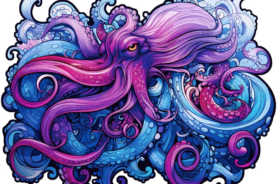 Puzzle de madera-Pulpo de mar 66474974d3e61