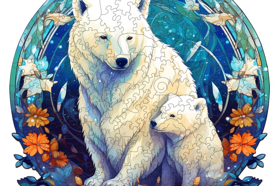 Puzzle de madera-Familia de osos de colores 3 667810d473c04