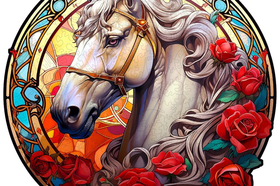 Puzzle de madera-Caballo brillante 66a3928559725