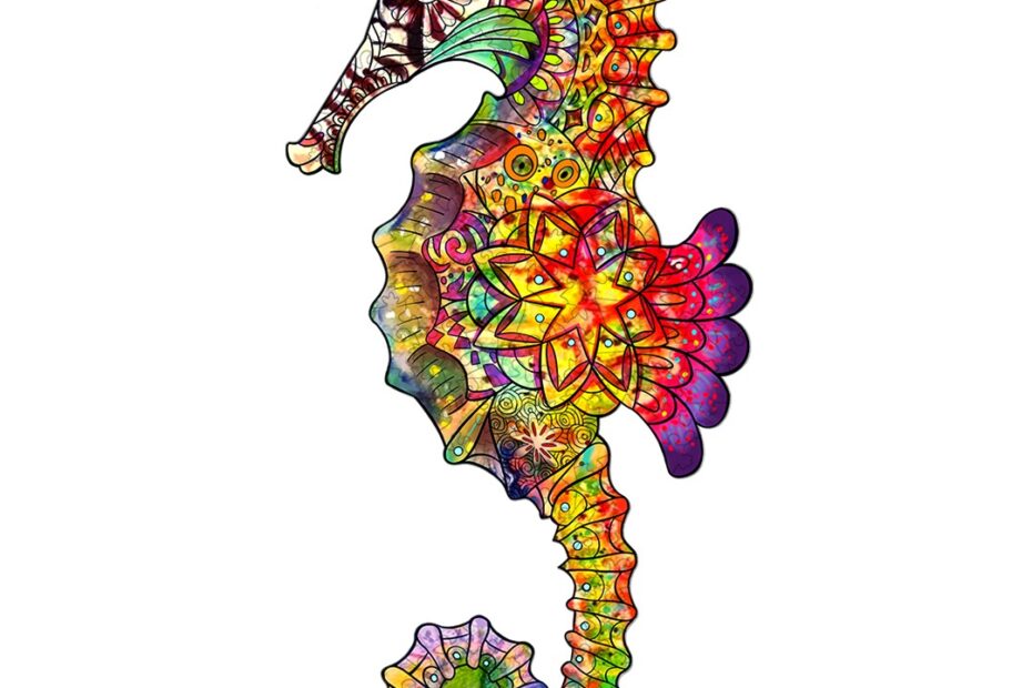Puzzle de madera-BRILLIANT SEA HORSE 66cf83d0eb4f4