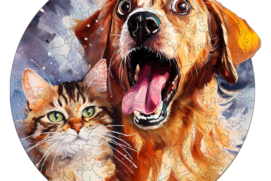 Rompecabezas de madera – Gato y Perro 66cfcbd735657