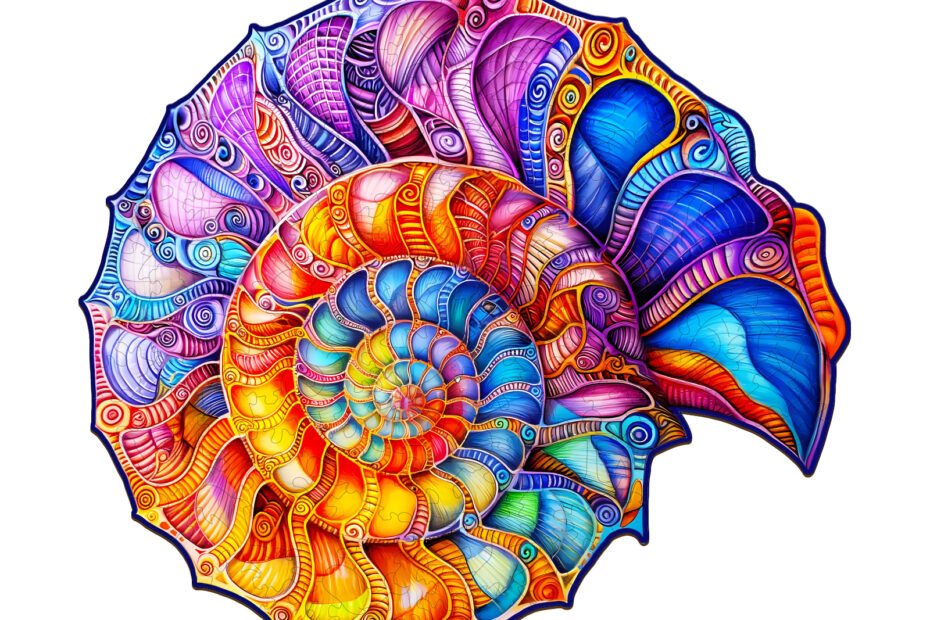Wooden Jigsaw Puzzle – Colorful Nautilus 66cee8306bd41 Wooden Jigsaw Puzzle – Colorful Nautilus 66cee8306bd41