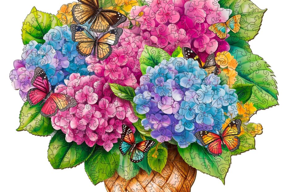 Puzzle de madera-Cesta de flores 2 66bdf07591fa0