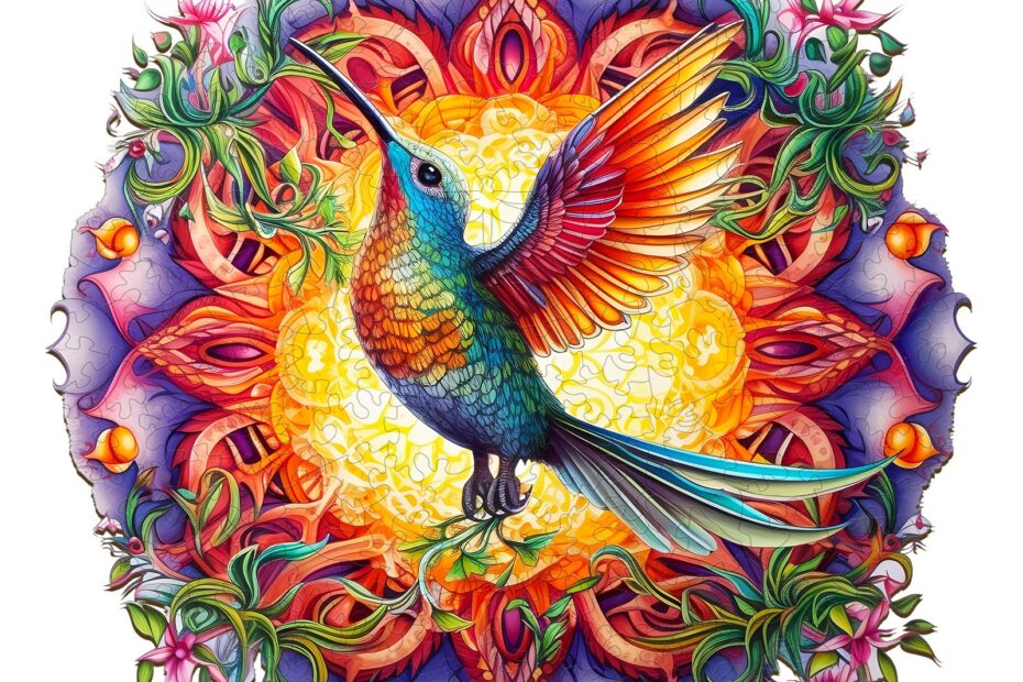 Puzzle de madera-Colibrí 66d2fa8a3c65b