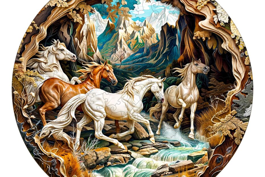 Rompecabezas de madera-Caballo de cueva 3D 66dc053b66e4d