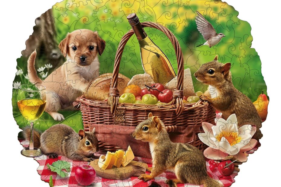 Rompecabezas de madera – Picnic de animales 66e054cbcea05