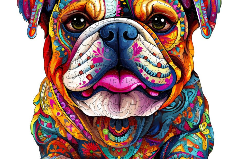 Puzzle de madera-Bulldog 66ddf47adbb16