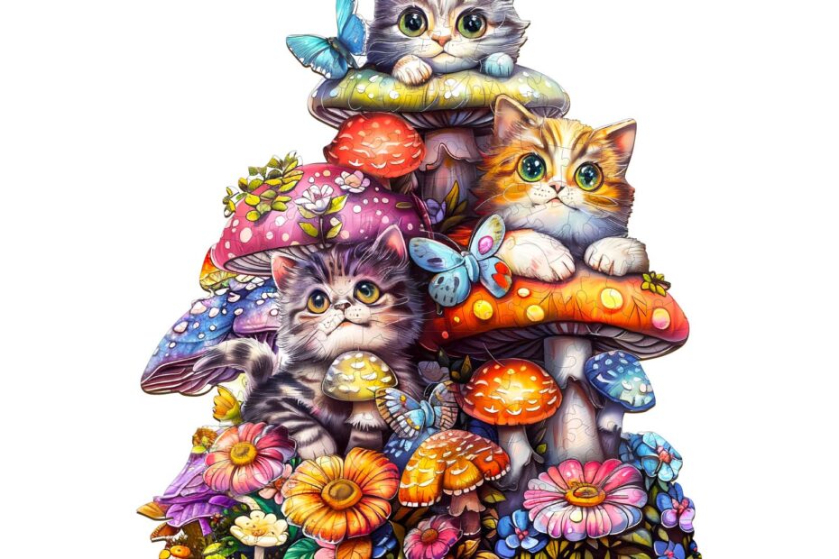 Rompecabezas de madera – Familia de gatos 2 66e8fdf377508
