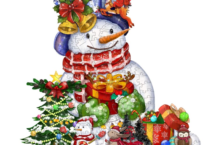 Puzzle de madera-CHRISTMAS SNOWMAN 66eb9c2bd8c69