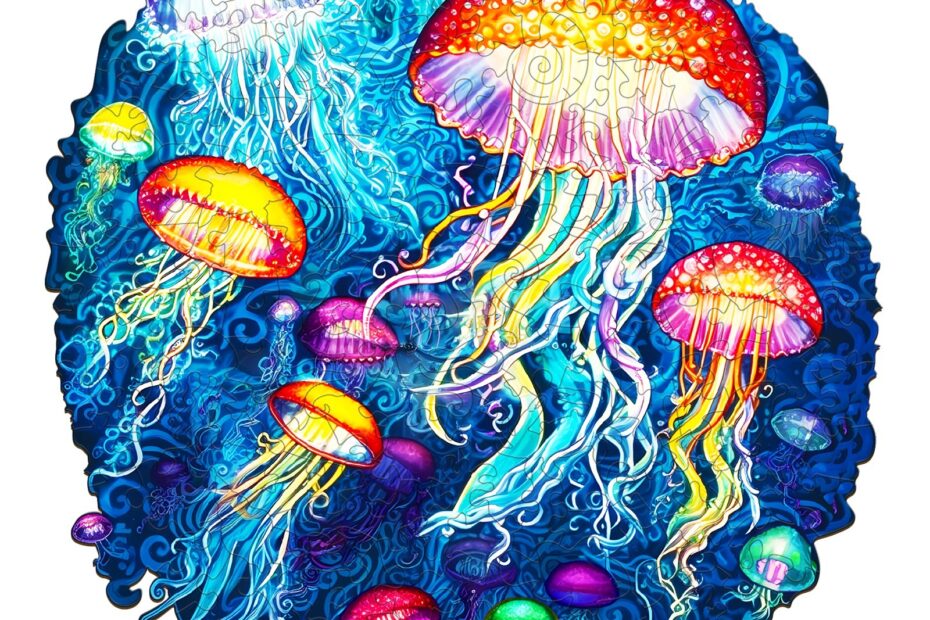 Puzzle de madera-medusas de colores 66e5d99e057e9