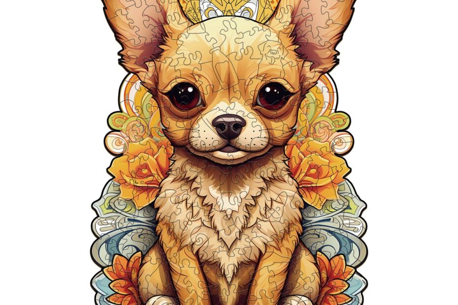 Puzzle de madera-Chihuahua lindo-2 66e704c031744