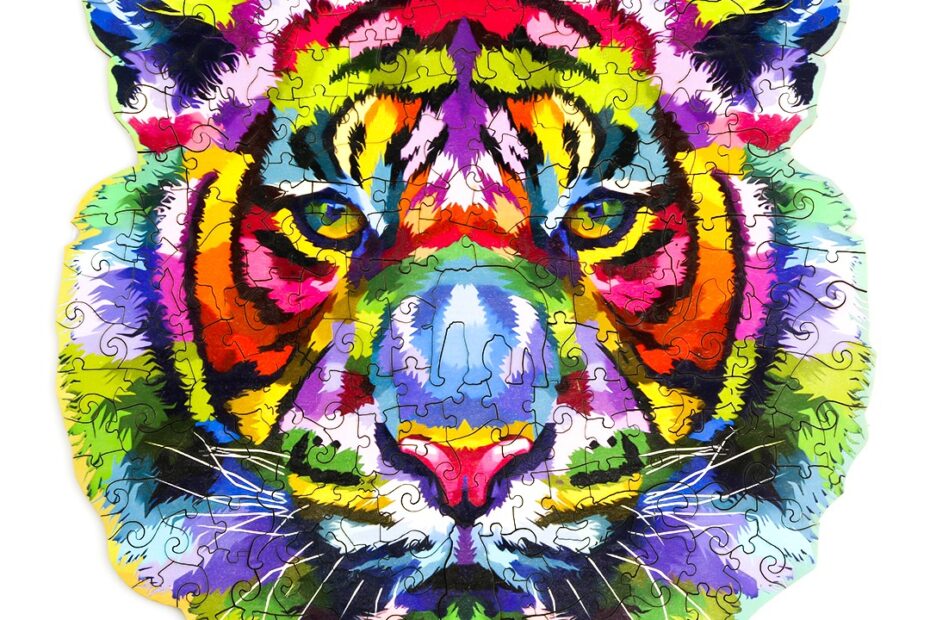 Puzzle de madera-DAZZLE COLOR EL TIGRE 66ec93bbbc086