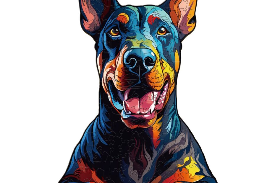 Puzzle de madera-Doberman Pinscher 66d990216b1a6