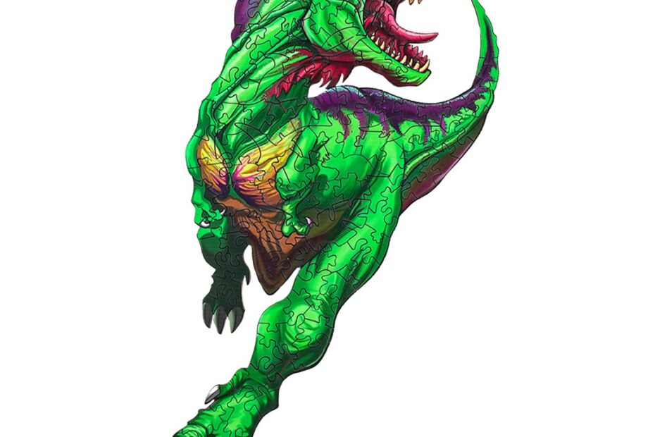 Puzzle de madera-FEROCIOUS T-REX 66d8eb293dcac