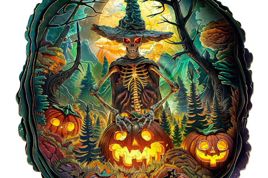 Rompecabezas de madera-esqueleto de Halloween 66dcfcc003d70