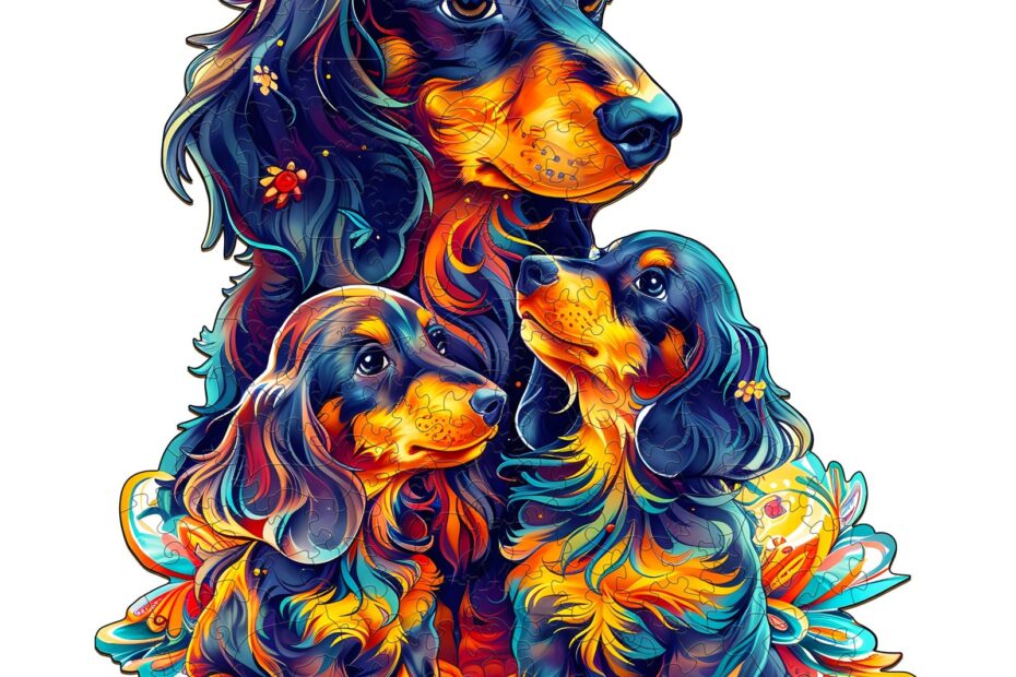 Puzzle de madera-Familia de perros salchicha de pelo largo 66e2c9c8f1cf4 Puzzle de madera-Familia de perros salchicha de pelo largo 66e2c9c8f1cf4