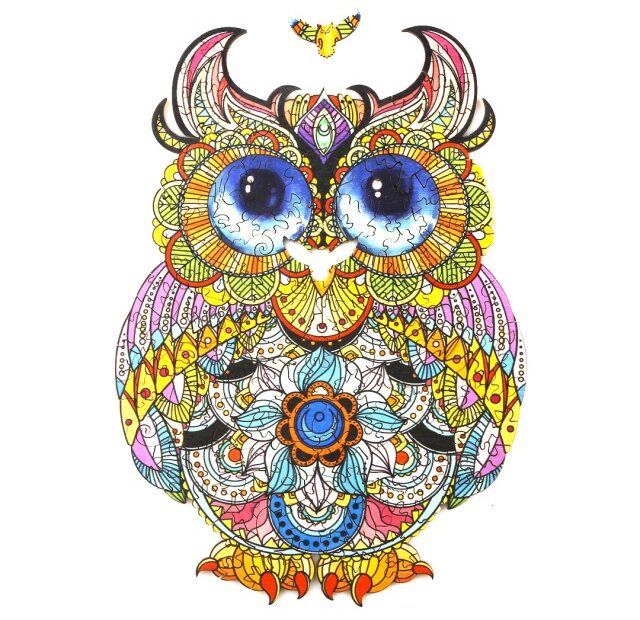 Puzzle de madera-LOVELY OWL 66dcf2788f894