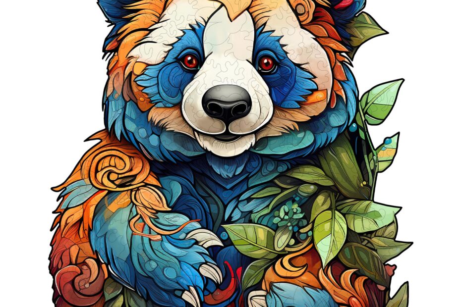 Puzzle de madera-Lovely Panda 66dbe67ed70cd
