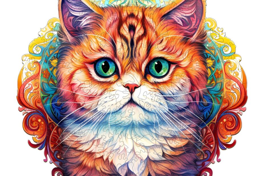 Puzzle de madera-GATO MANDALA 66eb7d5e89847