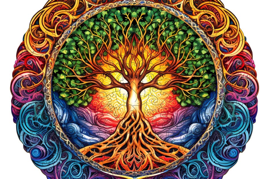 Puzzle de madera-Mandala Árbol de la Vida 1 66da5e758f124