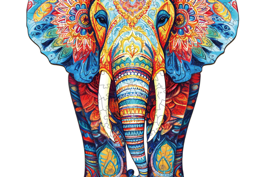 Rompecabezas de madera – Elefante naranja 66dfe36deb6e7