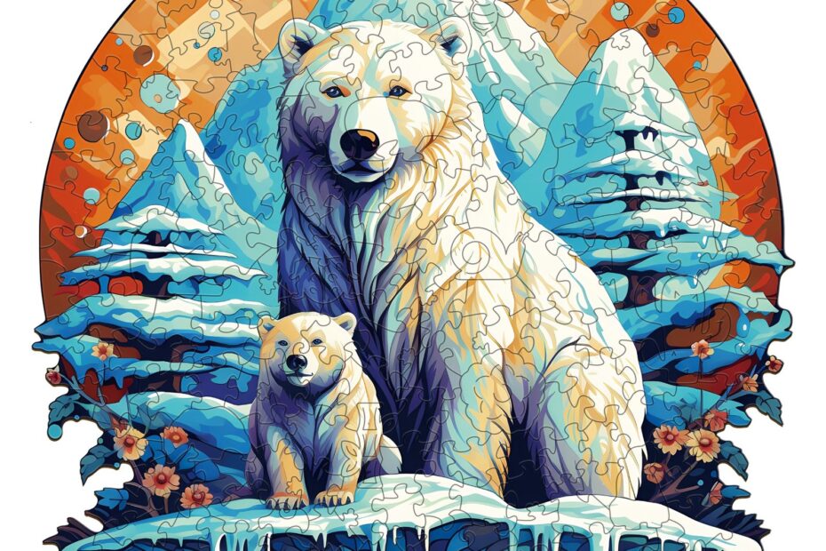 Puzzle de madera-Familia de osos de colores-2 66e2de59890fa