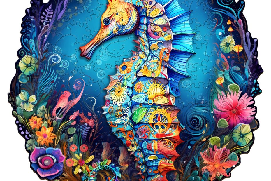 Puzzle de madera-Seahorse 2 66de7a4745687