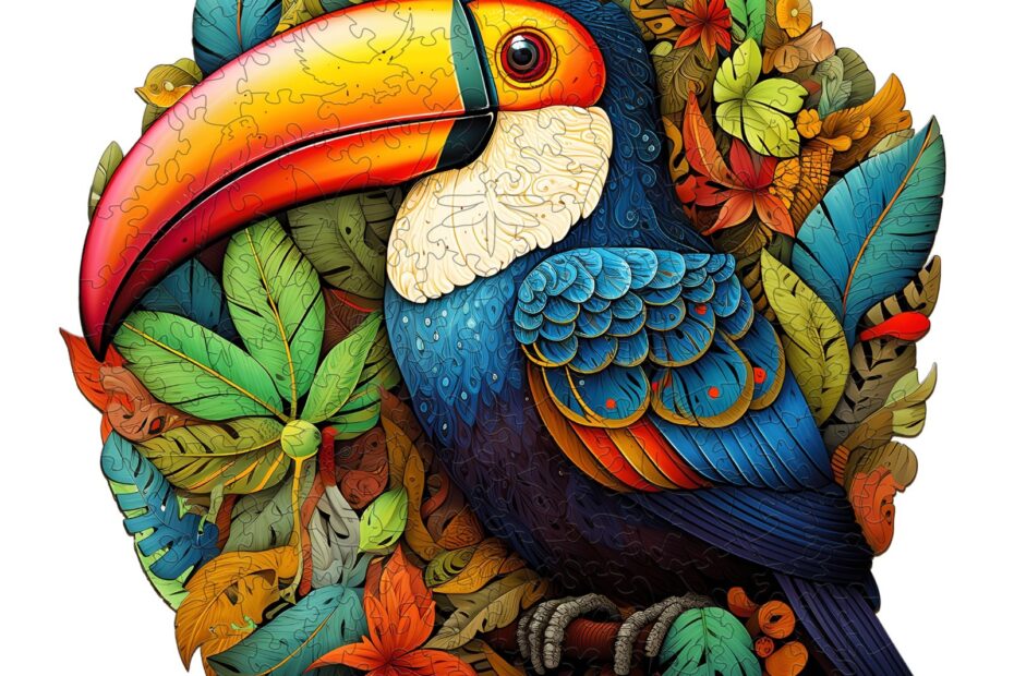 Puzzle de madera: tucanes en huelga 66ecfac9ea6c8