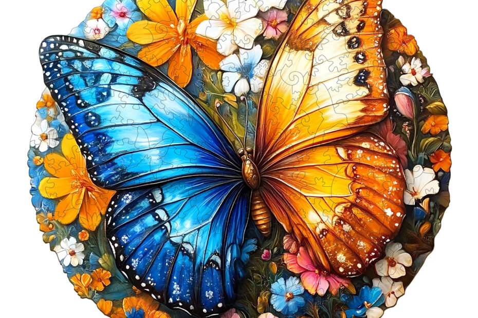 Rompecabezas de madera: mariposa Yin Yang 66ee596d45687