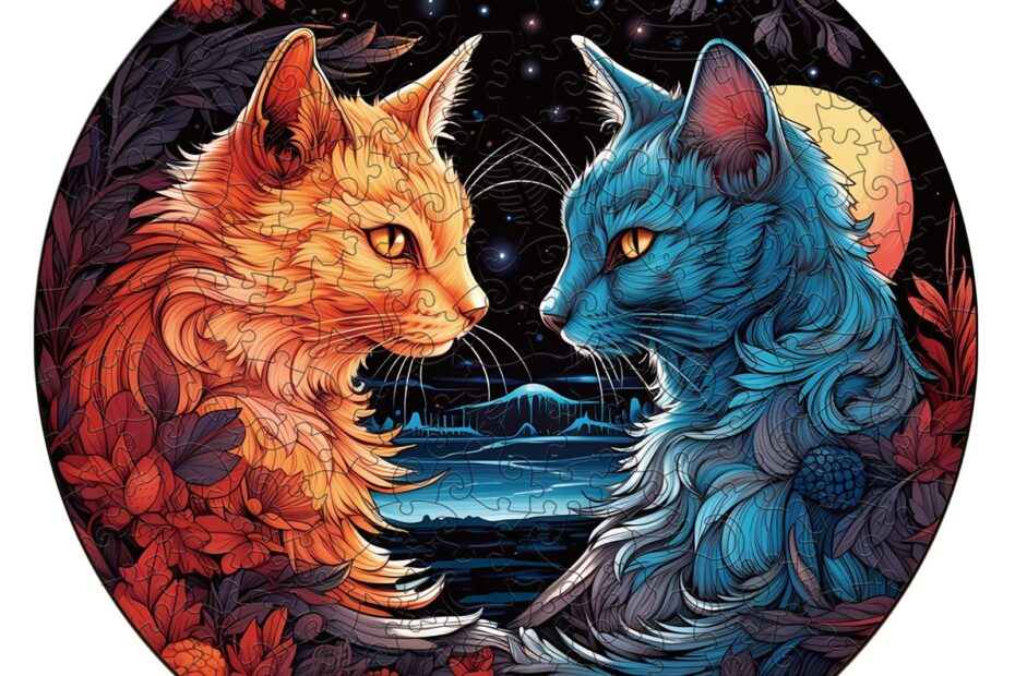 Puzzle de madera-YIN YANG CAT-2 66d99aa08a2e0